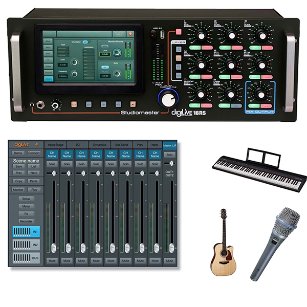 dieu khien mixer studiomaster digilive 16rs qua app