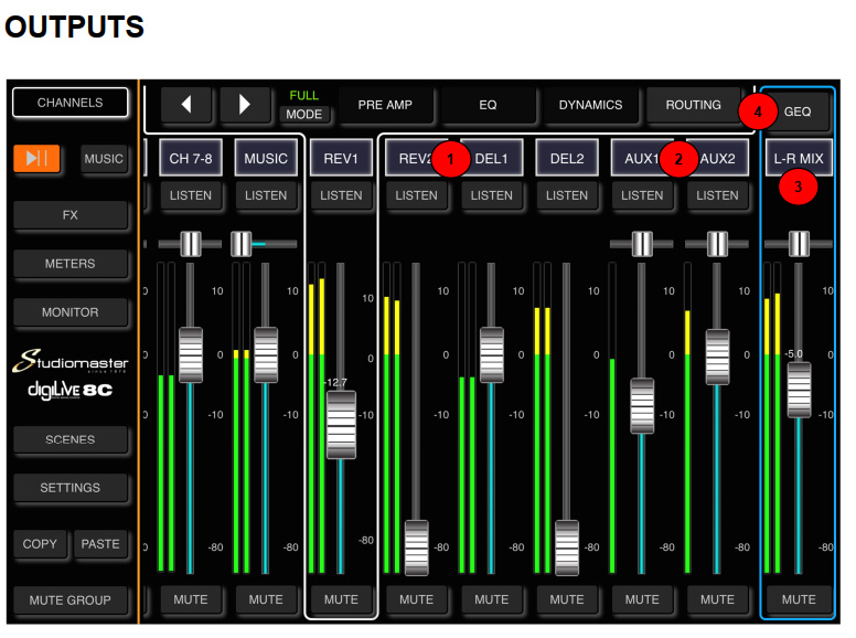 giao dien dieu khien mixer digilive 8c