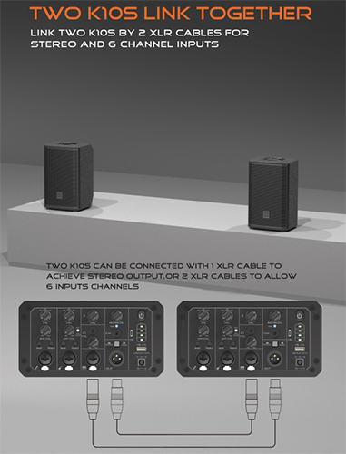 ket noi 2 loa di dong pd k10