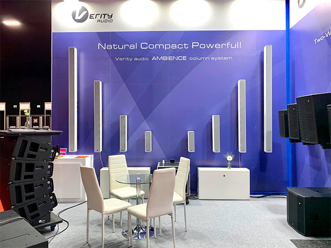 loa cot verity tai trien lam am thanh quoc te