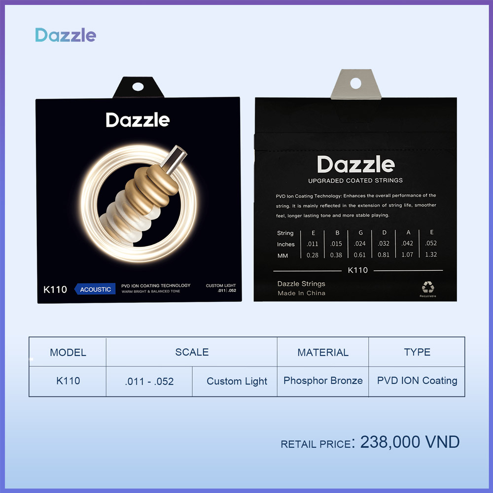 Dây đàn guitar Dazzle K110