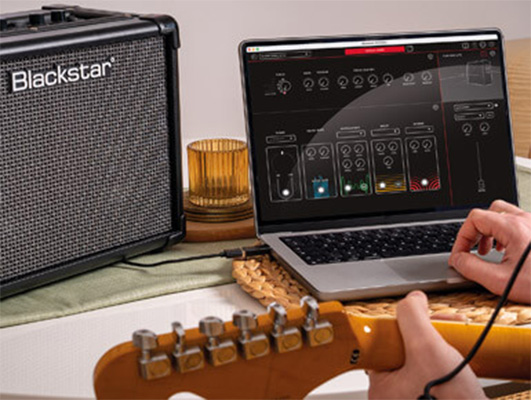 ket noi ampli blackstar id core v4 stereo 40 voi may tinh