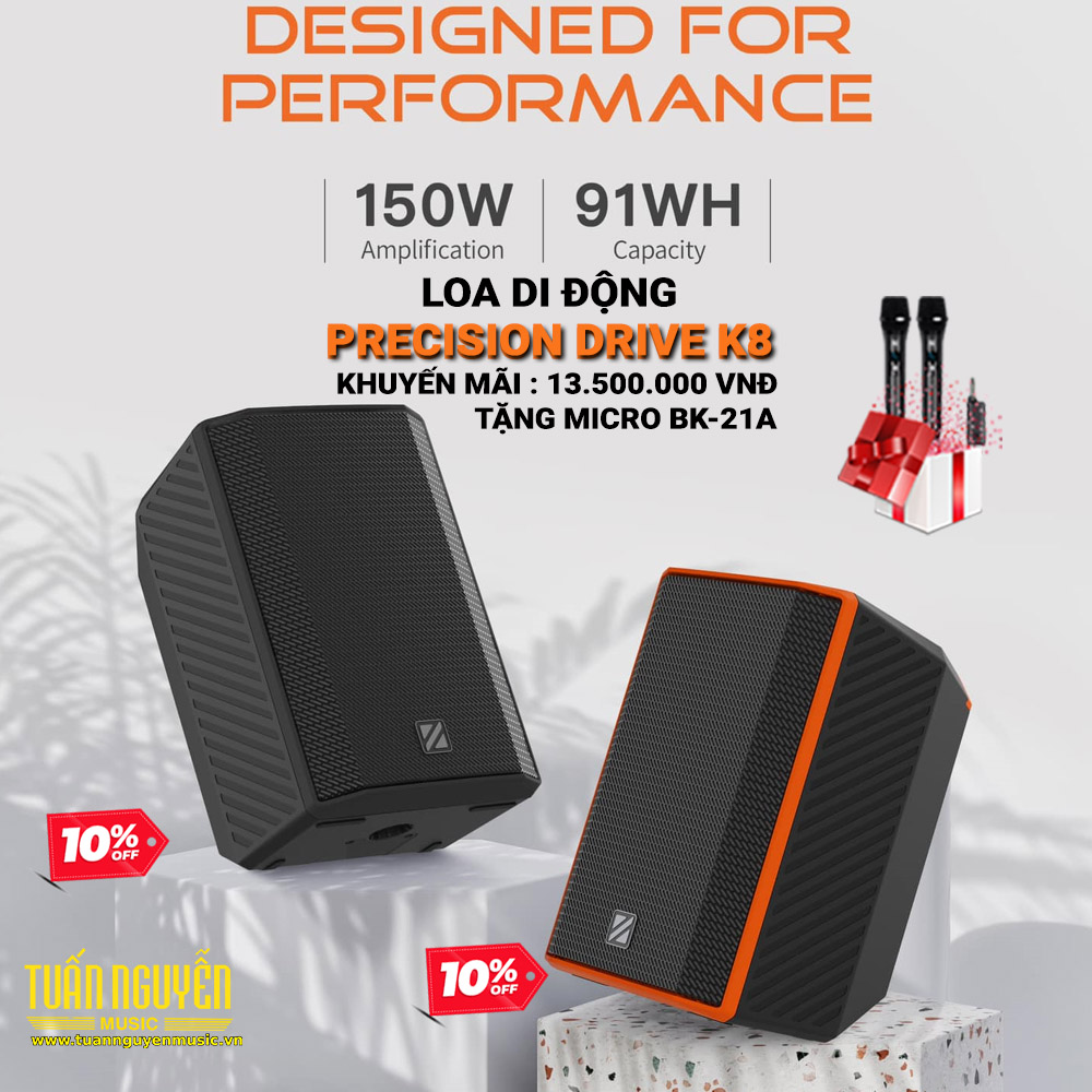 Loa di động Precision Drive K8