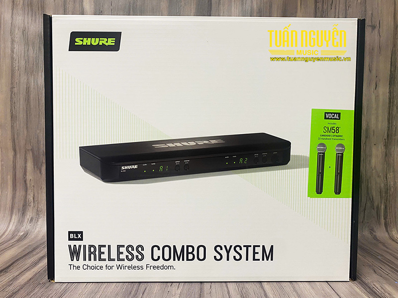 micro shure blx288a sm58 dong goi