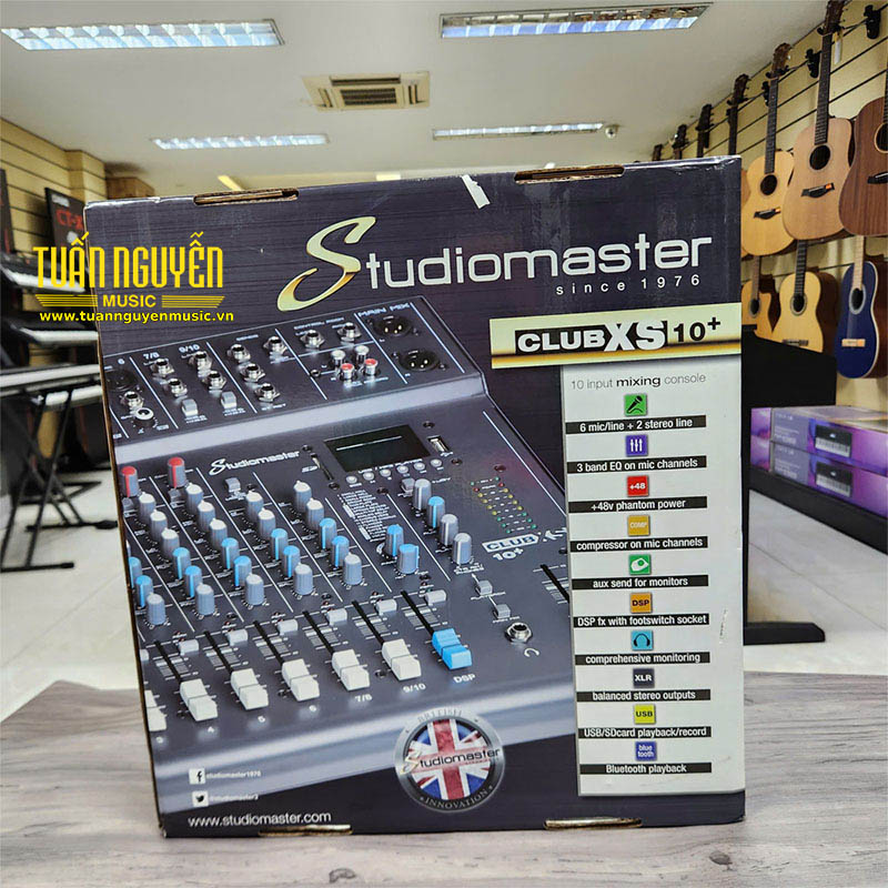 mixer studiomaster club xs10 plus dong goi