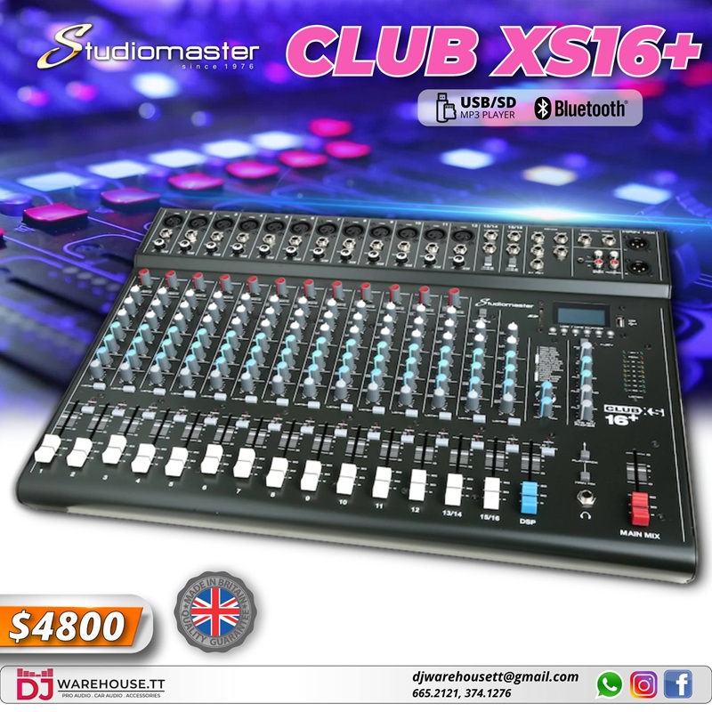 studiomaster club xs16 plus mixer chinh hang
