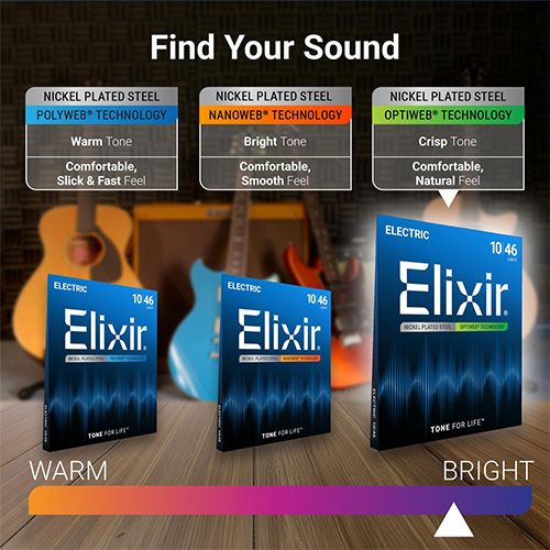 chi tiet day dan guitar dien elixir