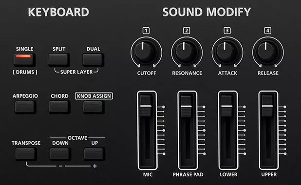 tinh nang sound modify tren roland xps 60