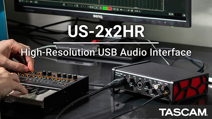 soundcard tascam us 2x2hr ung dung cho phong thu am