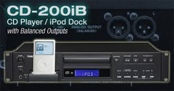 tascam cd 200ib size 2u