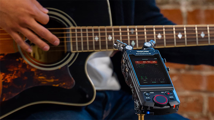 ghi am nhac cu voi tascam portacapture x8