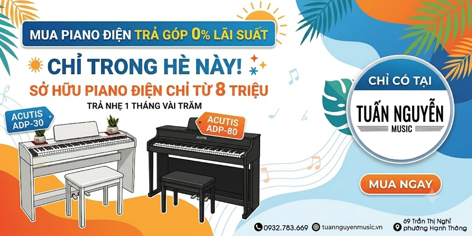 Mua piano trả góp lãi suất 0%