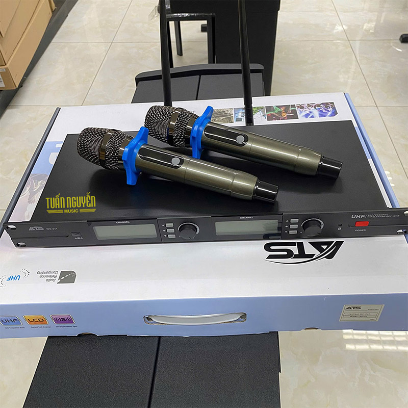 Micro ats ws 211 cam tay bo 2 mic
