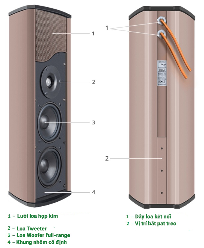 loa cot inter m cu 9060 chi tiet