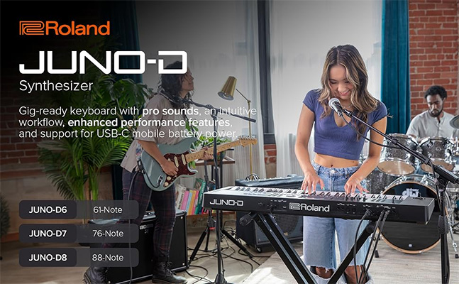 3 phien ban synthesizer roland juno d