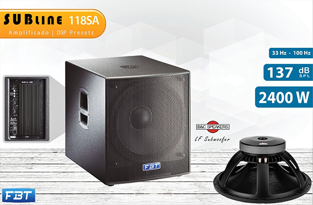 chi tiet loa fbt subline 118sa subwoofer 18 inch active