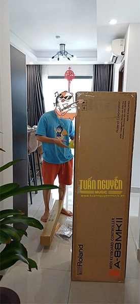 roland a 88mkii tuan nguyen music ban giao khach hang