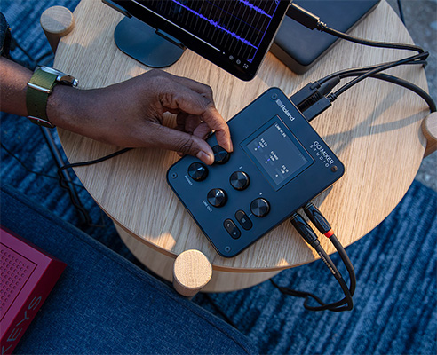 roland go mixer studio soundcard livestream chinh hang