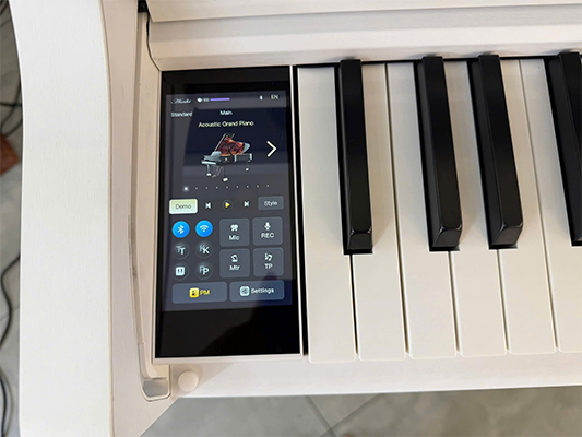 man hinh cam ung tren dan piano dien asahi a302