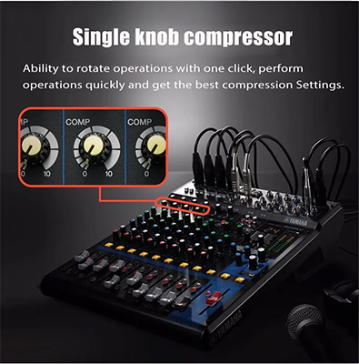 compressor tich hop tren mixer yamaha mg12xu