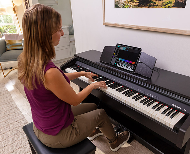 ket noi usb tren dan piano dien roland rp 30
