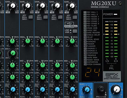 mixer yamaha mg20xu xu ly tin hieu