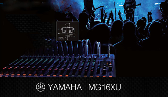 yamaha mg16xu ung dung cho trinh dien