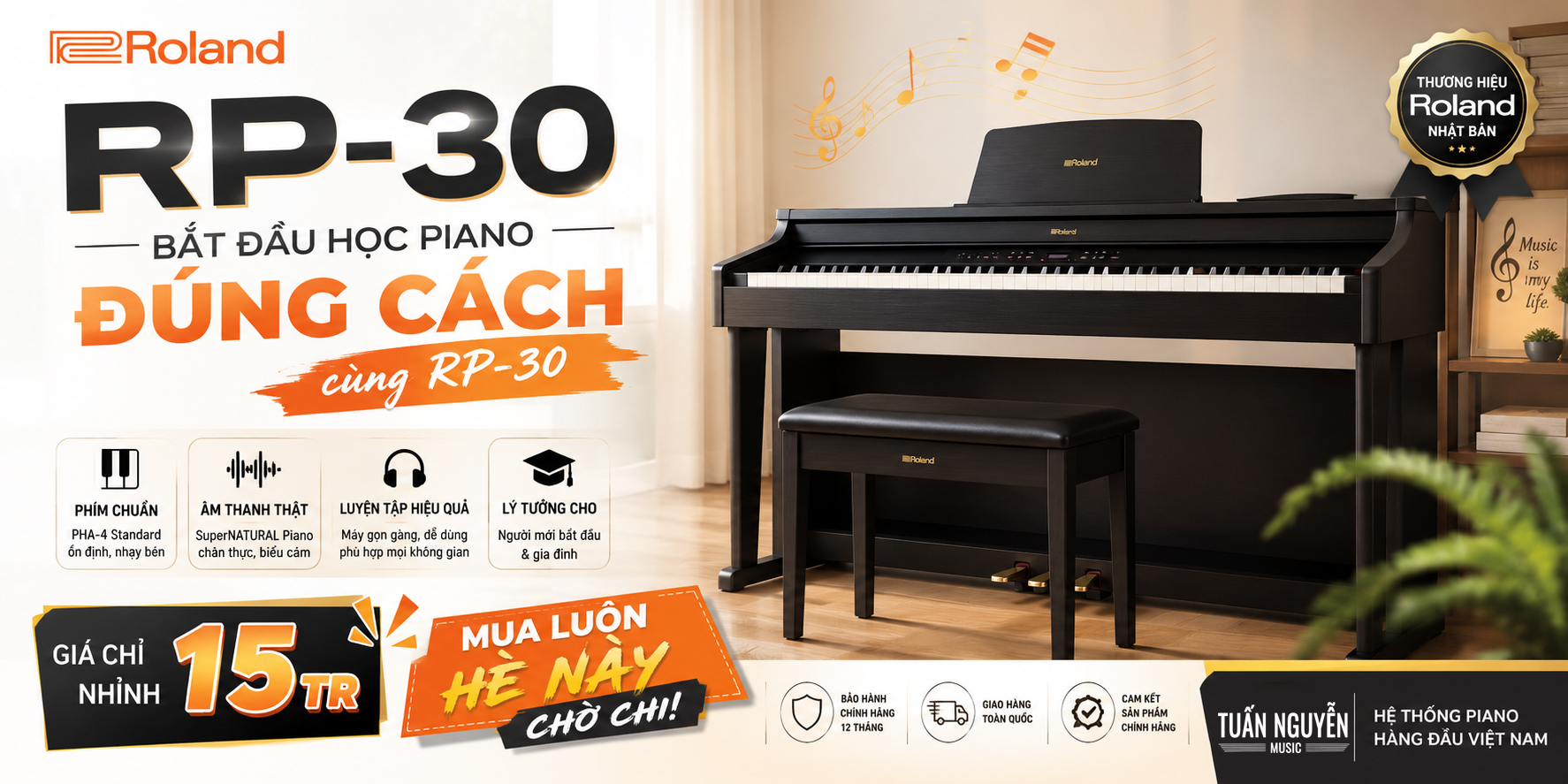 Roland RP-30 - Bắt đầu học đúng cách