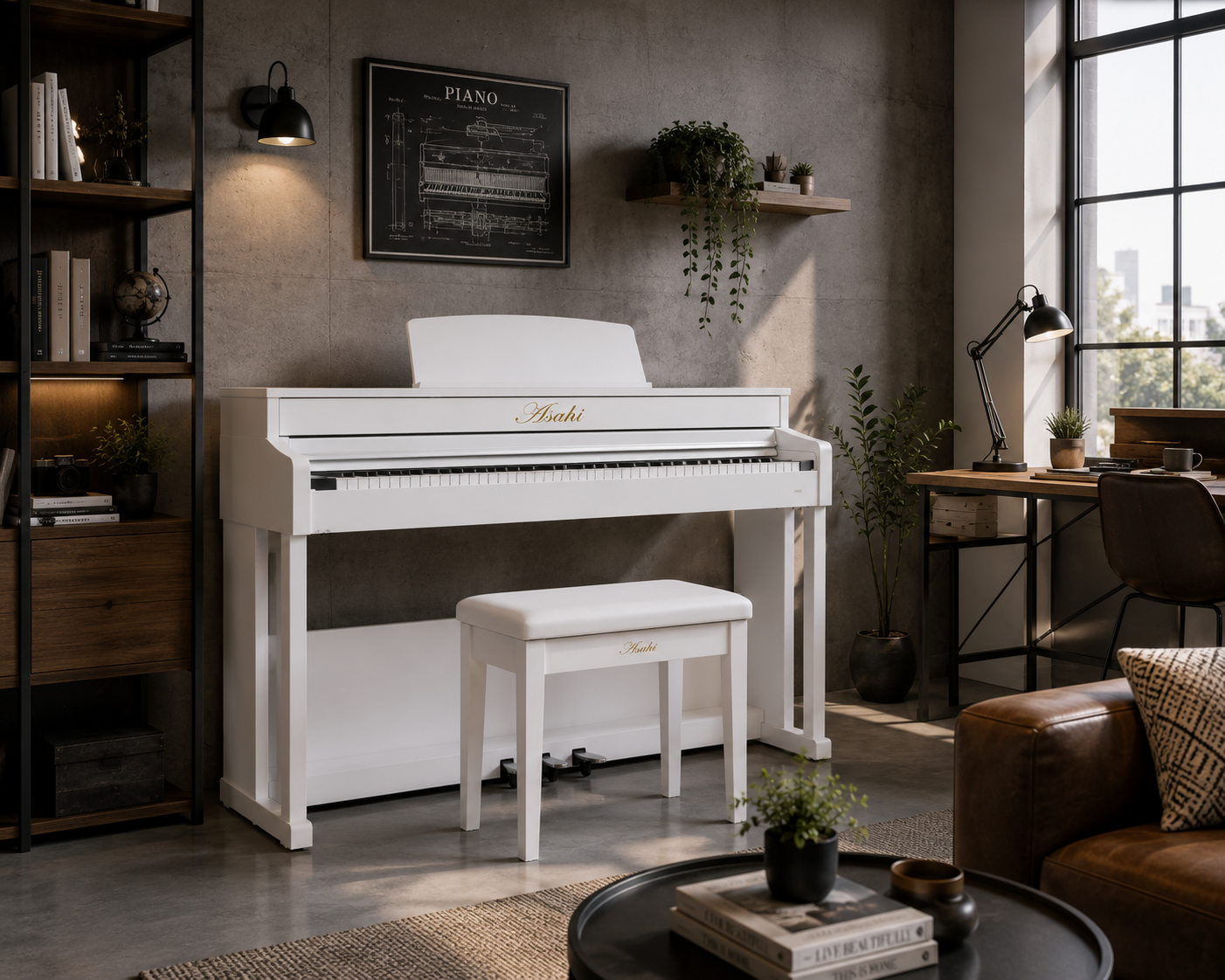 piano-dien-Asahi-A205-white-2